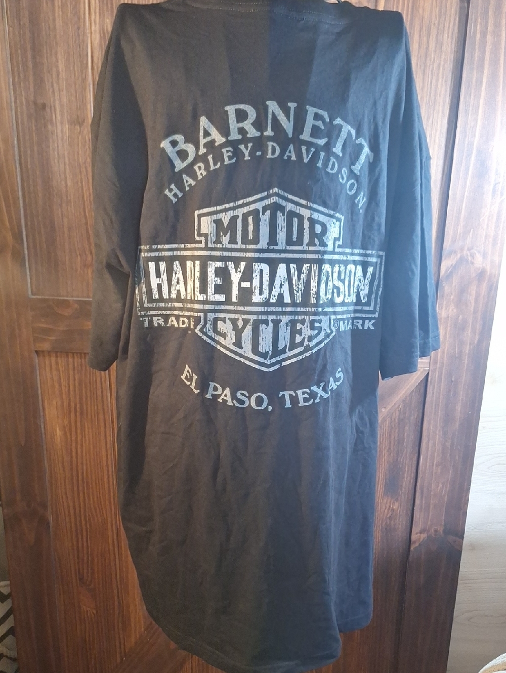 NWT Harley-Davidson Black Short Sleeve Tee with American Flag Skull Graphic - Picture 3 of 5